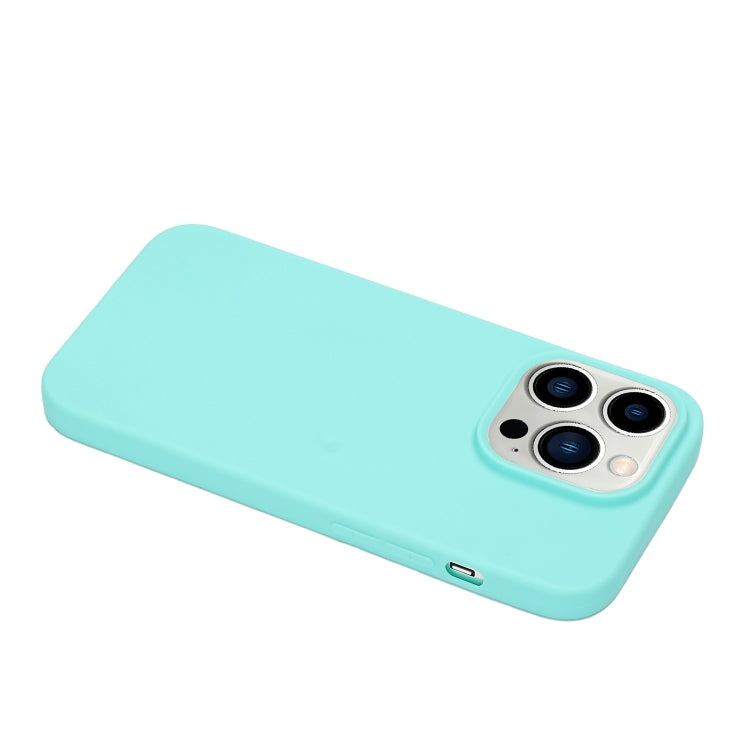 For iPhone 14 Pro Max Solid Color Frosted Silicone Phone Case
