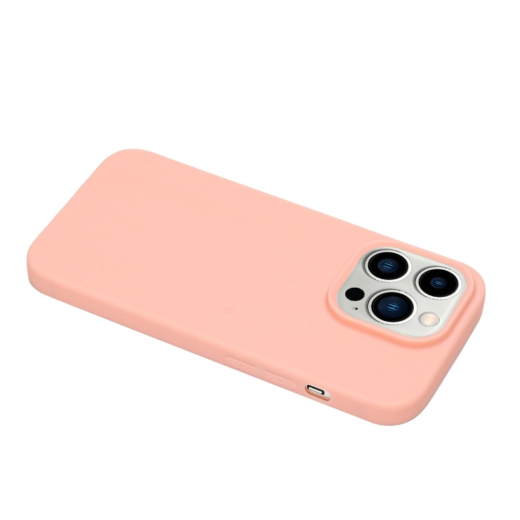 For iPhone 14 Pro Max Solid Color Frosted Silicone Phone Case