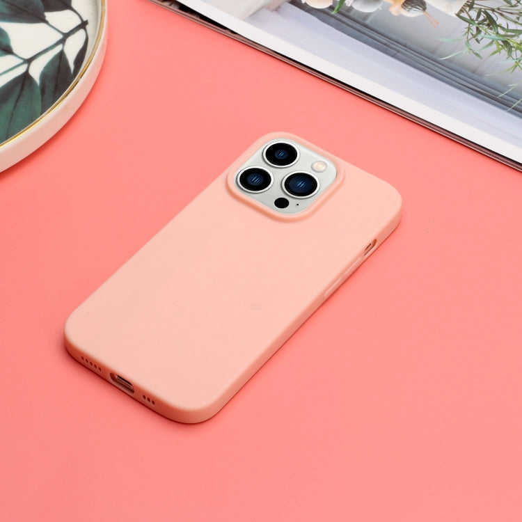 For iPhone 14 Pro Max Solid Color Frosted Silicone Phone Case