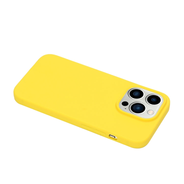 For iPhone 14 Pro Max Solid Color Frosted Silicone Phone Case