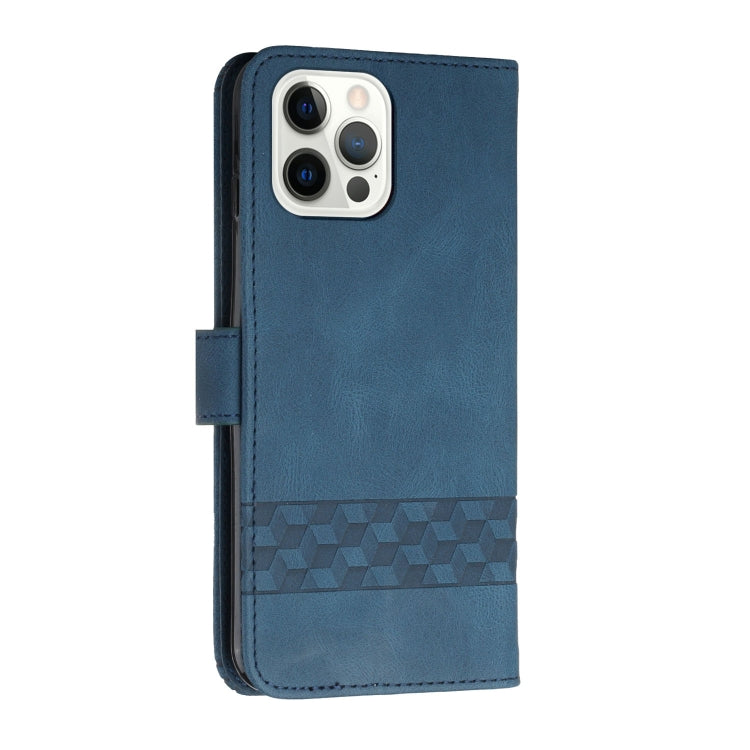 For iPhone 14 Pro Cubic Skin Feel Flip Leather Phone Case