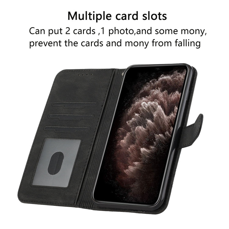 For iPhone 14 Pro Max Cubic Skin Feel Flip Leather Phone Case