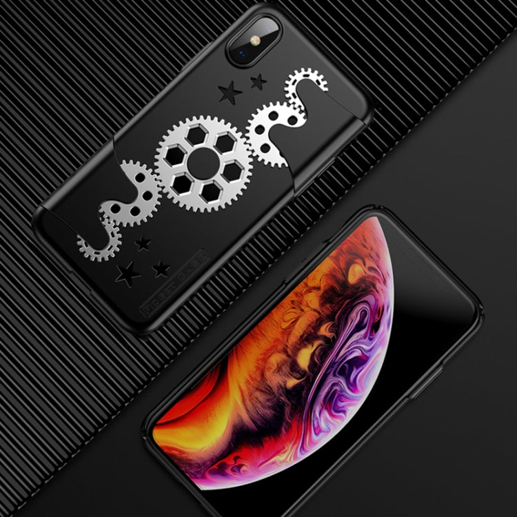 For iPhone XS Max GKK Mechanic Full Coverage PC Case