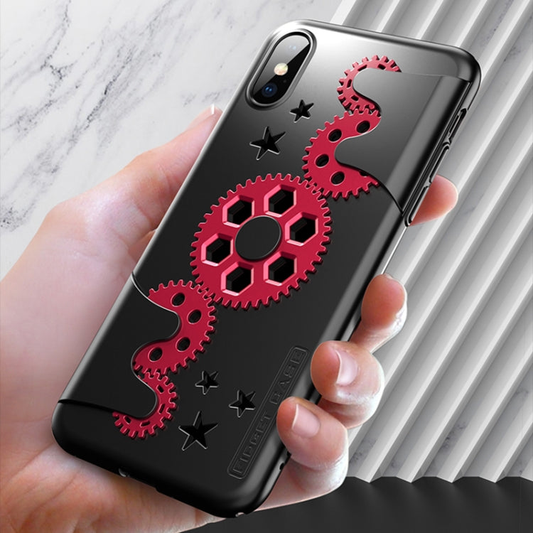 For iPhone XS Max GKK Mechanic Full Coverage PC Case