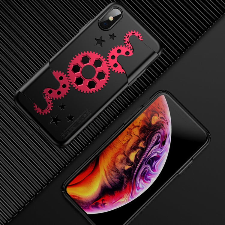For iPhone XS Max GKK Mechanic Full Coverage PC Case