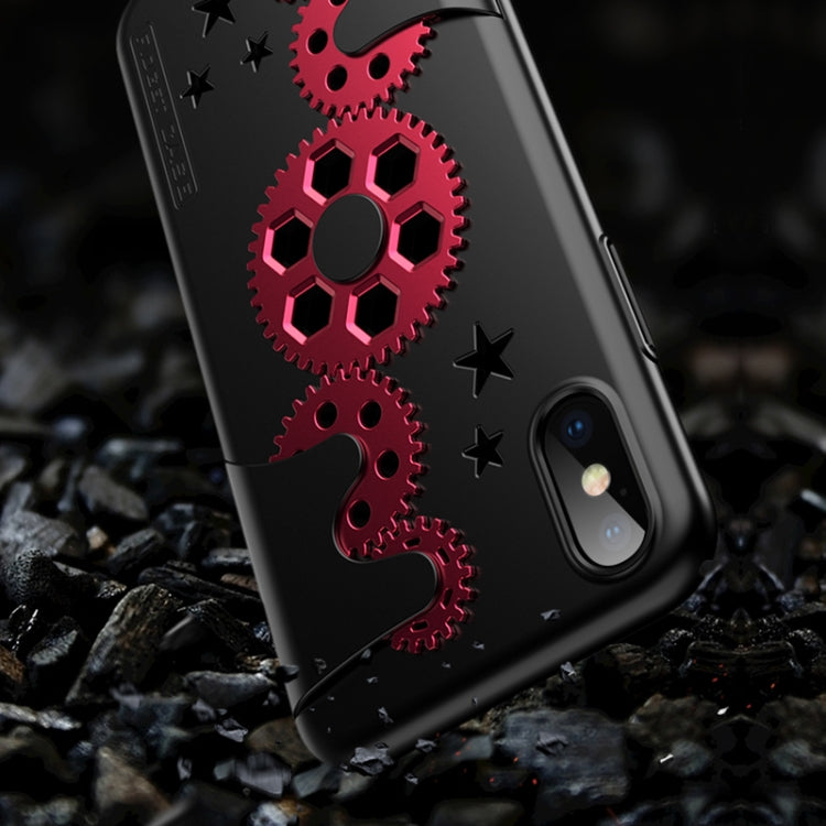 For iPhone XS Max GKK Mechanic Full Coverage PC Case