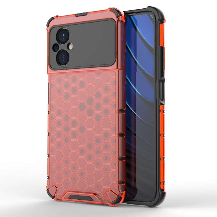 For Xiaomi Poco M5 4G India Shockproof Honeycomb PC + TPU Phone Case