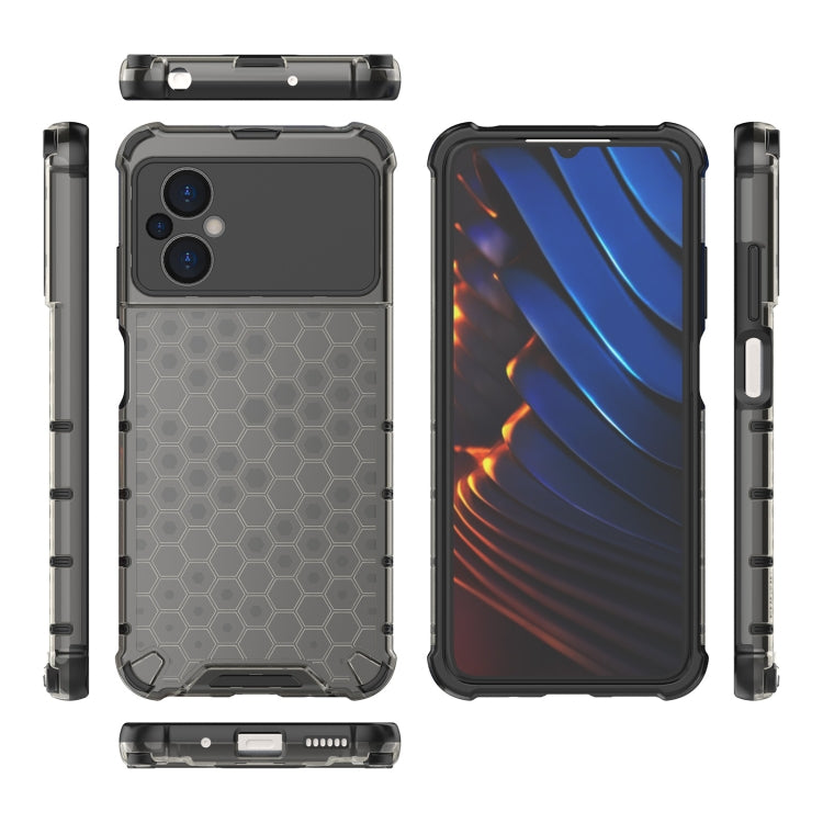 For Xiaomi Poco M5 4G India Shockproof Honeycomb PC + TPU Phone Case