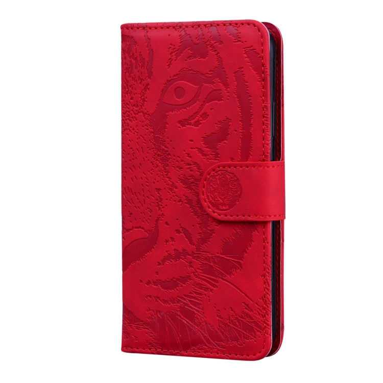 For Asus Zenfone 9 Tiger Embossing Pattern Flip Leather Phone Case