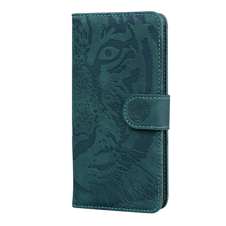 For Asus Zenfone 9 Tiger Embossing Pattern Flip Leather Phone Case