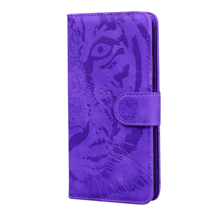For Asus Zenfone 9 Tiger Embossing Pattern Flip Leather Phone Case