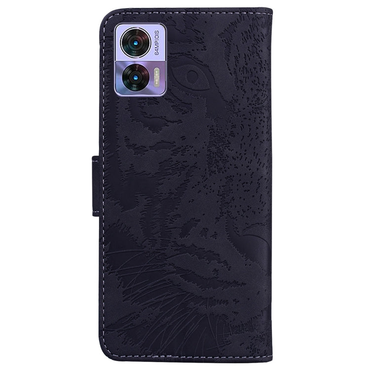 For Motorola Edge 30 Neo / Edge 30 Lite Tiger Embossing Pattern Flip Leather Phone Case