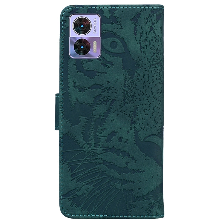 For Motorola Edge 30 Neo / Edge 30 Lite Tiger Embossing Pattern Flip Leather Phone Case