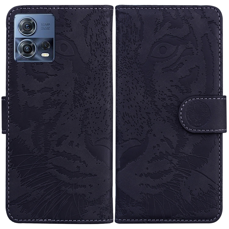 For Motorola Moto S30 Pro 5G / Edge 30 Fusion Tiger Embossing Pattern Flip Leather Phone Case
