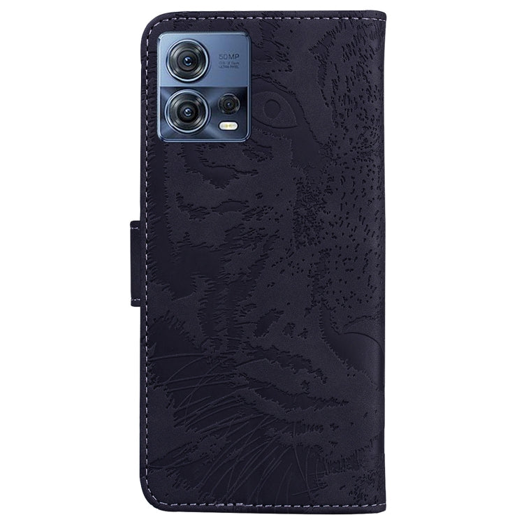 For Motorola Moto S30 Pro 5G / Edge 30 Fusion Tiger Embossing Pattern Flip Leather Phone Case