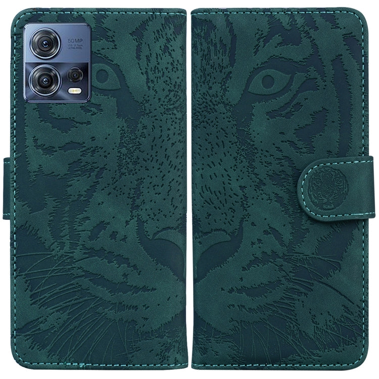 For Motorola Moto S30 Pro 5G / Edge 30 Fusion Tiger Embossing Pattern Flip Leather Phone Case