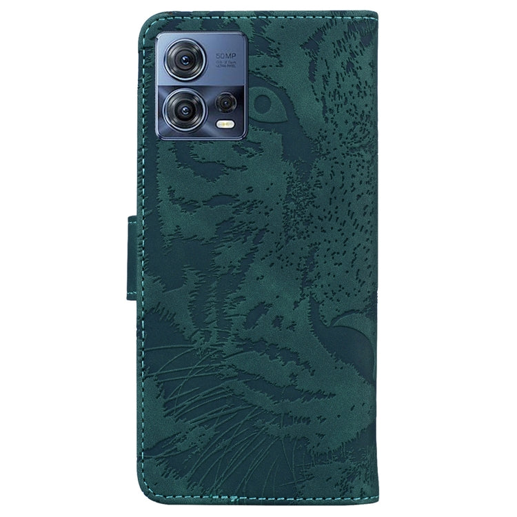 For Motorola Moto S30 Pro 5G / Edge 30 Fusion Tiger Embossing Pattern Flip Leather Phone Case