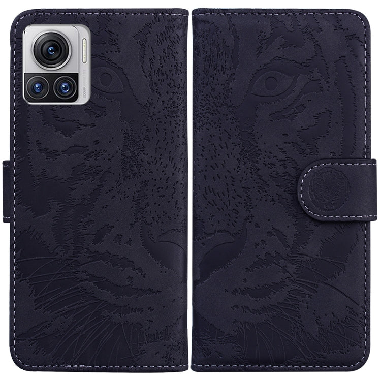For Motorola Moto X30 Pro 5G / Edge 30 Ultra Tiger Embossing Pattern Flip Leather Phone Case