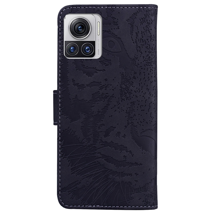 For Motorola Moto X30 Pro 5G / Edge 30 Ultra Tiger Embossing Pattern Flip Leather Phone Case