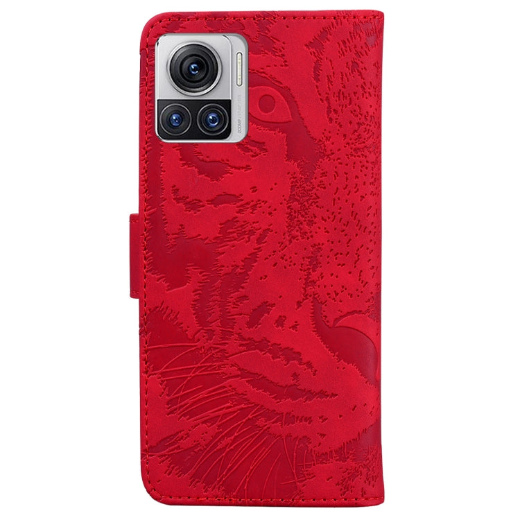 For Motorola Moto X30 Pro 5G / Edge 30 Ultra Tiger Embossing Pattern Flip Leather Phone Case