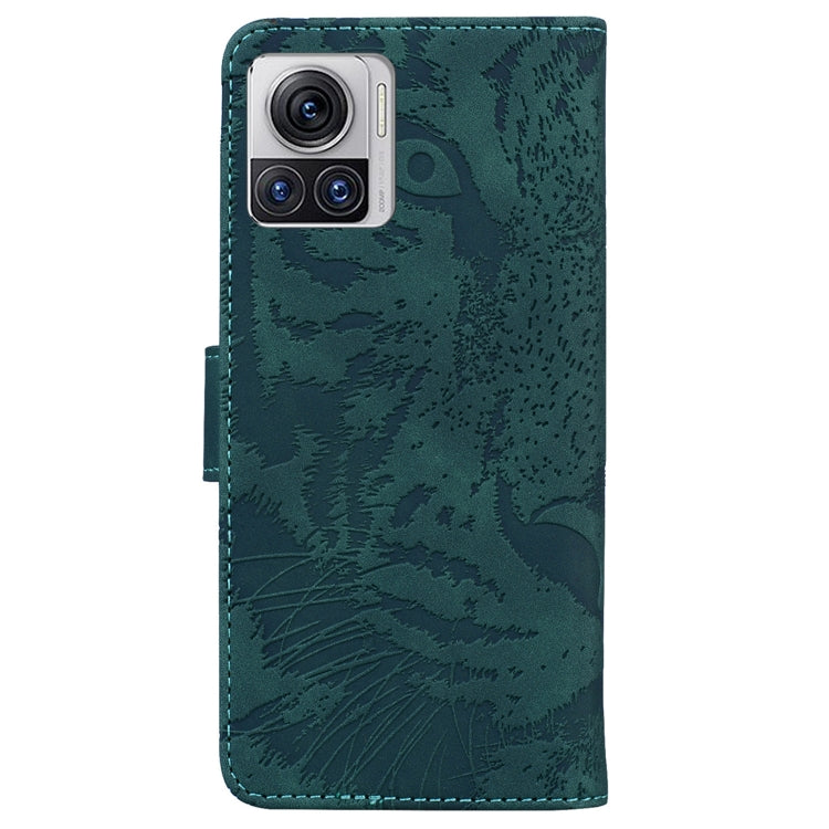 For Motorola Moto X30 Pro 5G / Edge 30 Ultra Tiger Embossing Pattern Flip Leather Phone Case