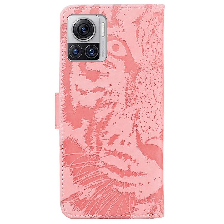 For Motorola Moto X30 Pro 5G / Edge 30 Ultra Tiger Embossing Pattern Flip Leather Phone Case