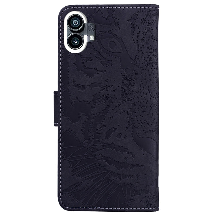 For Nothing Phone 1 Tiger Embossing Pattern Flip Leather Phone Case
