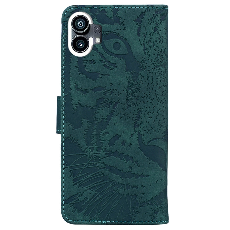 For Nothing Phone 1 Tiger Embossing Pattern Flip Leather Phone Case