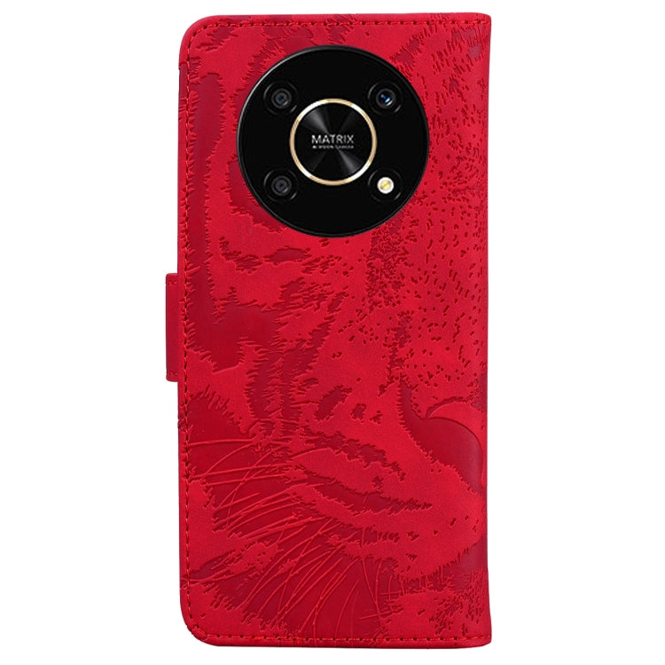 For Honor X9 / X9 5G Tiger Embossing Pattern Flip Leather Phone Case