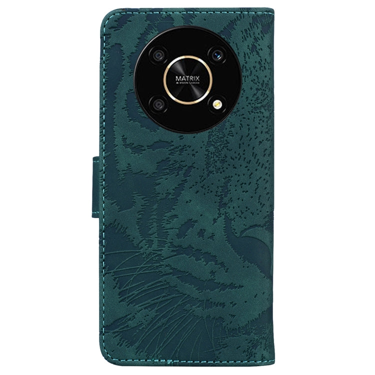 For Honor X9 / X9 5G Tiger Embossing Pattern Flip Leather Phone Case