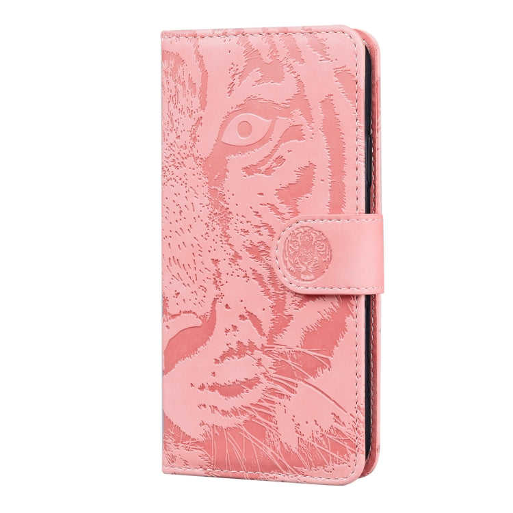For OPPO Reno7 4G Tiger Embossing Pattern Flip Leather Phone Case
