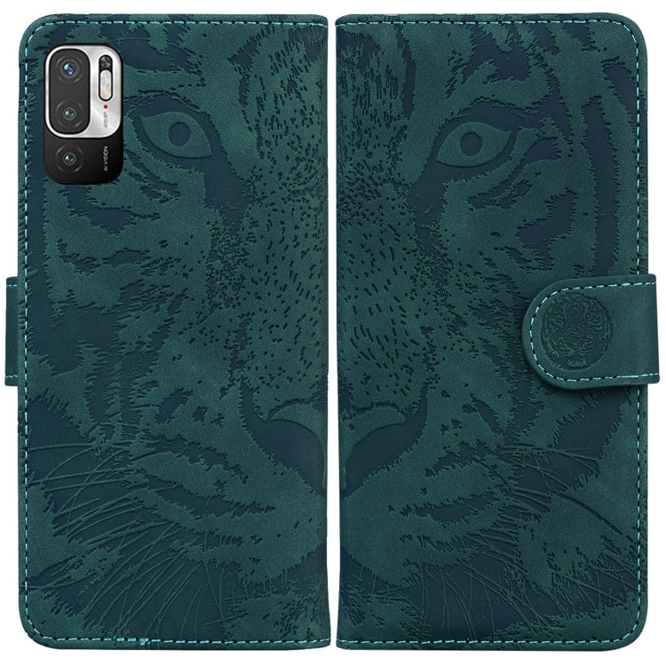 For Xiaomi Redmi Note 11T Pro / 11T Pro+ 5G Tiger Embossing Pattern Flip Leather Phone Case