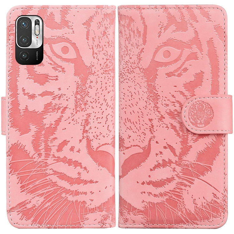 For Xiaomi Redmi Note 11T Pro / 11T Pro+ 5G Tiger Embossing Pattern Flip Leather Phone Case