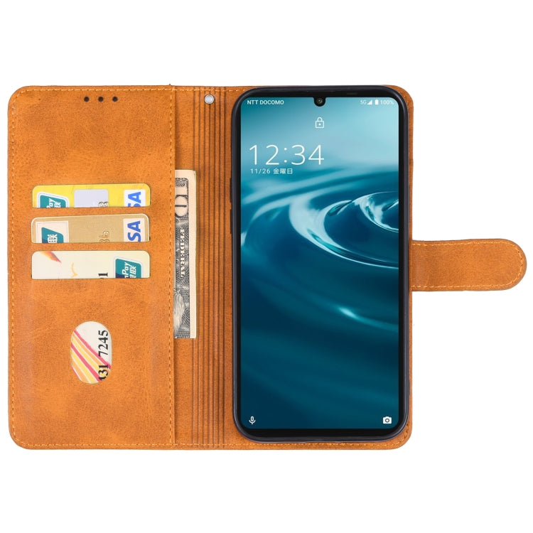 For Sharp Aquos Sense6s Leather Phone Case