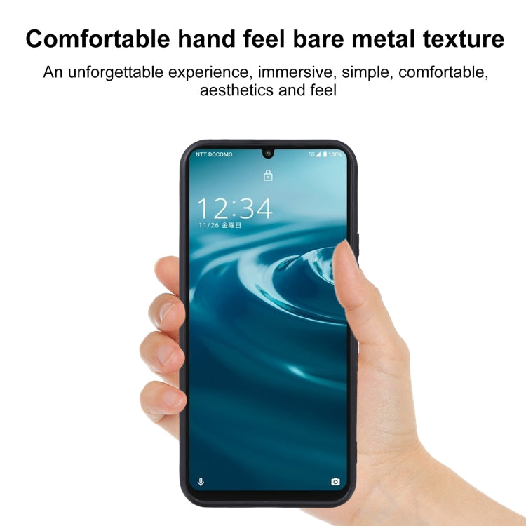 For Sharp Aquos Sense6s TPU Phone Case(Black)