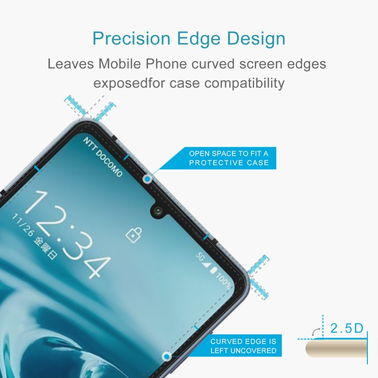 For Sharp Aquos Sense6s 10pcs 0.26mm 9H 2.5D Tempered Glass Film