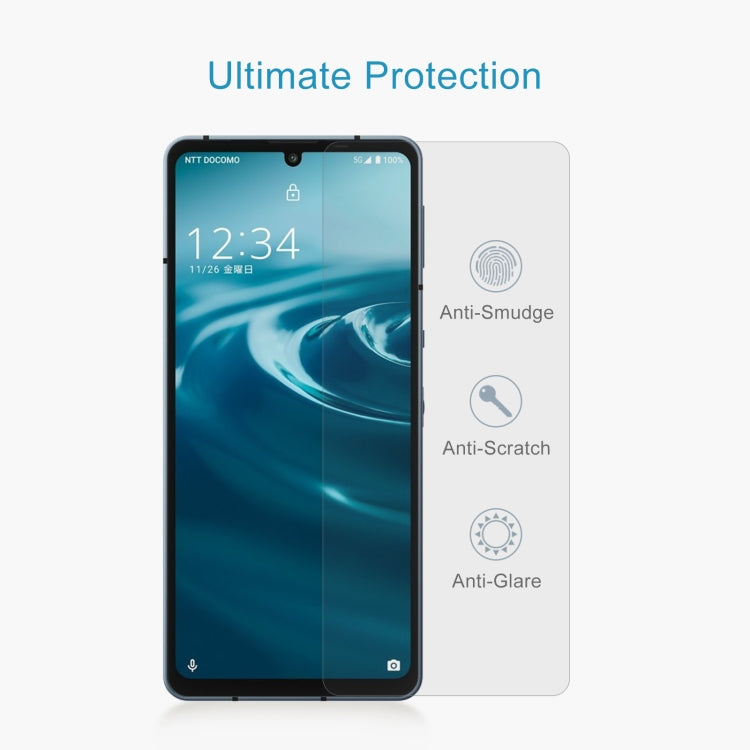For Sharp Aquos Sense6s 50pcs 0.26mm 9H 2.5D Tempered Glass Film