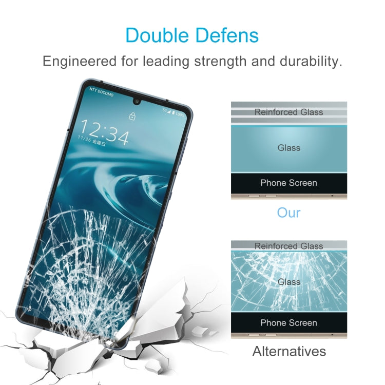 For Sharp Aquos Sense6s 50pcs 0.26mm 9H 2.5D Tempered Glass Film