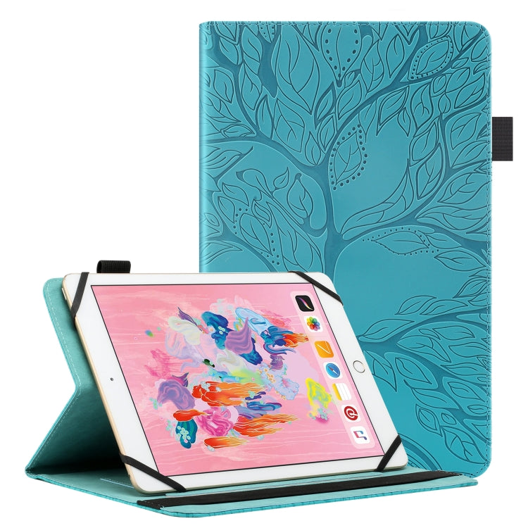 For 10 inch Life Tree Pattern Flip Universal Leather Tablet Case