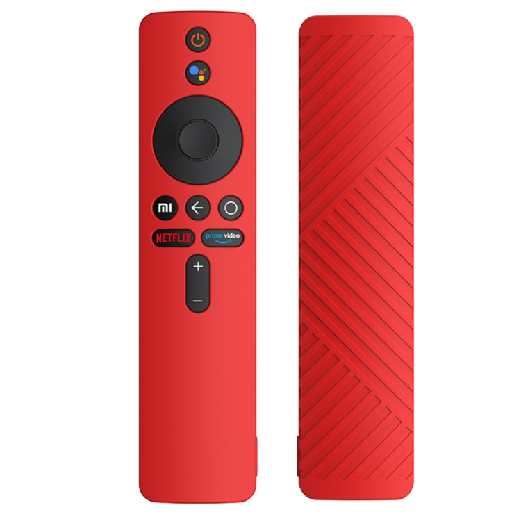 For Xiaomi MiBox S Solid Color Silicone Protective Cover