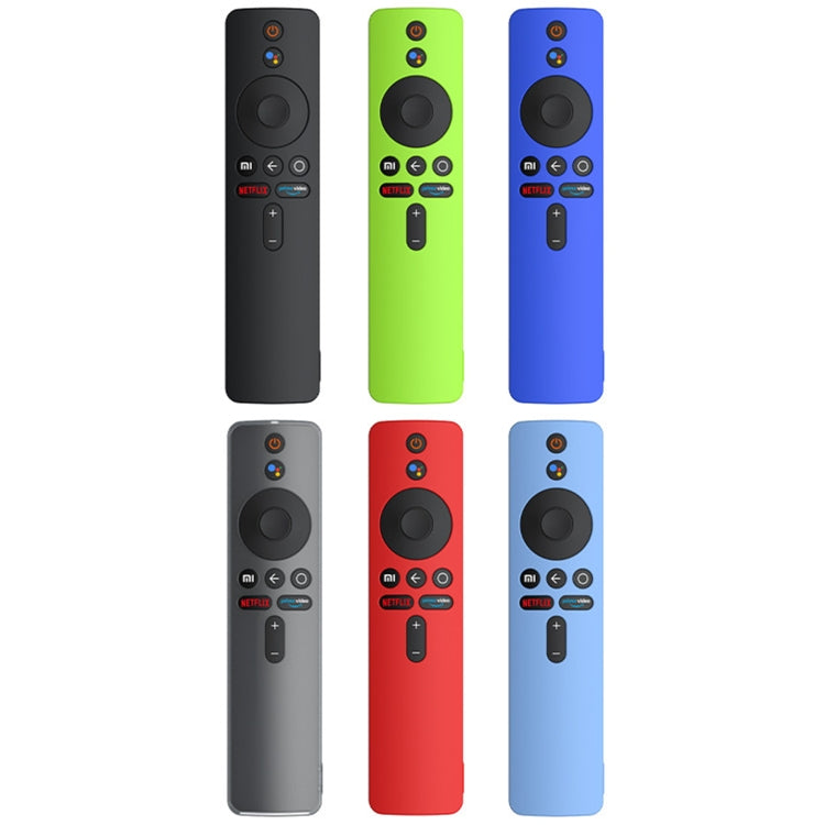 For Xiaomi MiBox S Solid Color Silicone Protective Cover