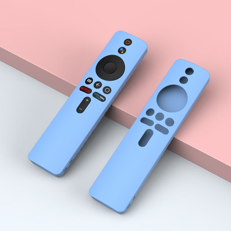 For Xiaomi MiBox S Solid Color Silicone Protective Cover
