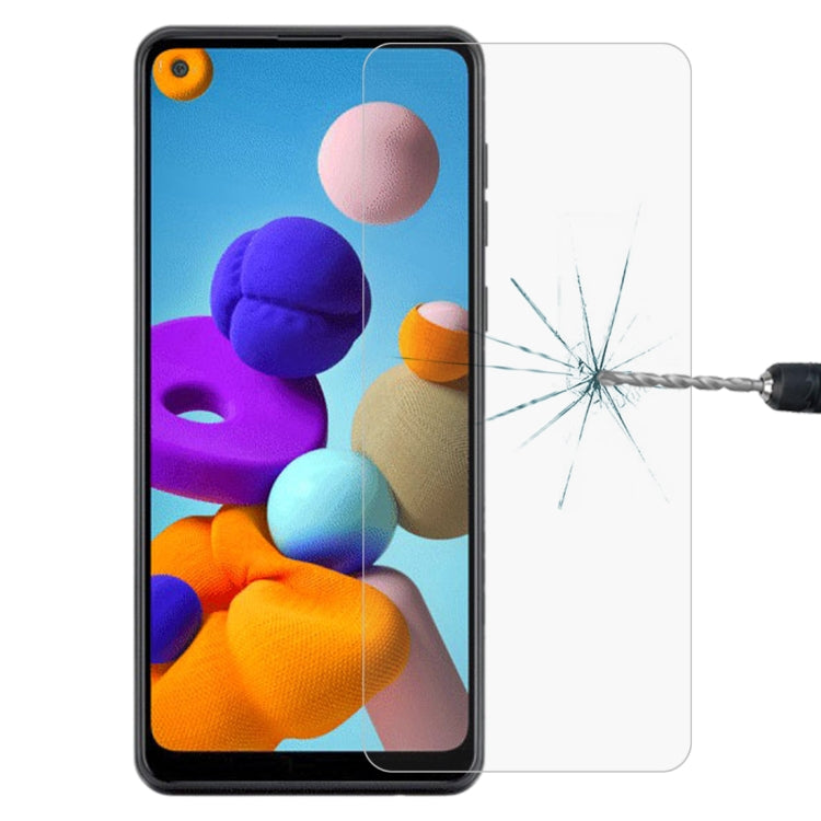 For Galaxy A21 0.26mm 9H Surface Hardness 2.5D Explosion-proof Tempered Glass Half Screen Film