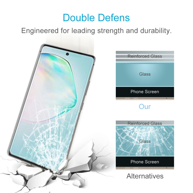 For Galaxy A91 0.26mm 9H Surface Hardness 2.5D Explosion-proof Tempered Glass Half Screen Film