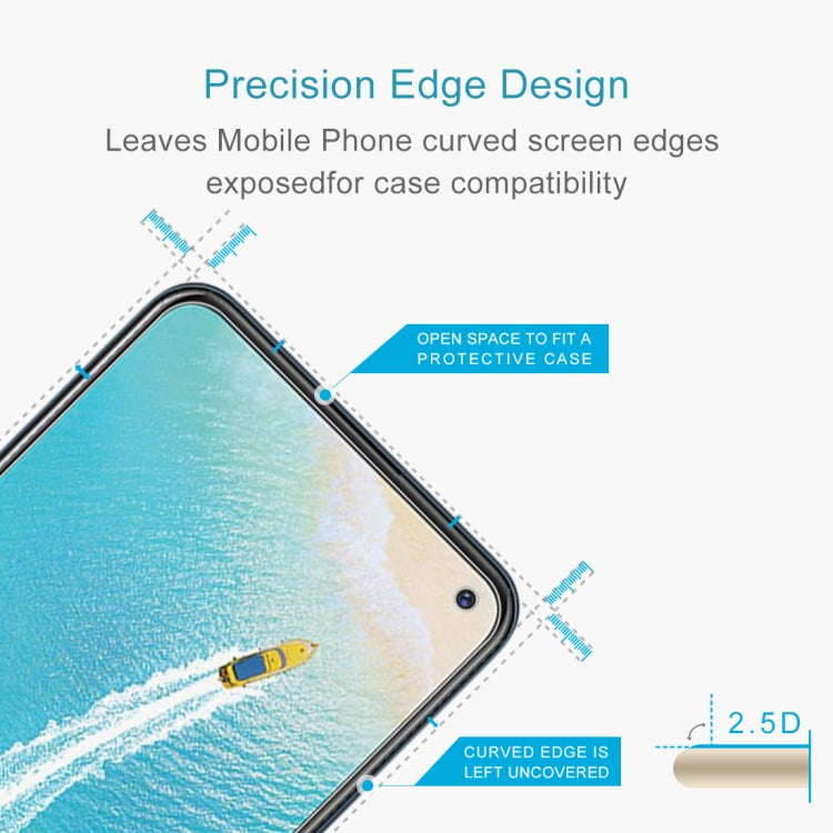 For Vivo V17 0.26mm 9H Surface Hardness 2.5D Explosion-proof Tempered Glass Half Screen Film