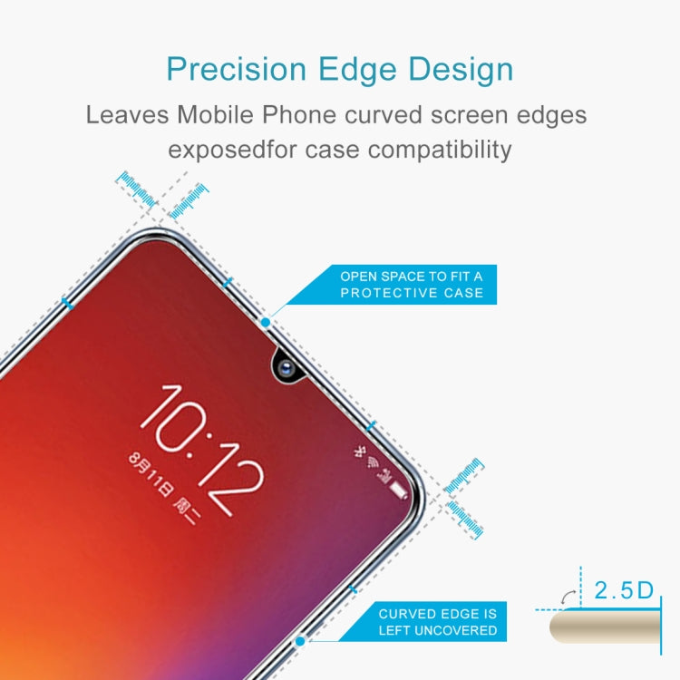 For Lenovo Z6 0.26mm 9H Surface Hardness 2.5D Explosion-proof Tempered Glass Half Screen Film