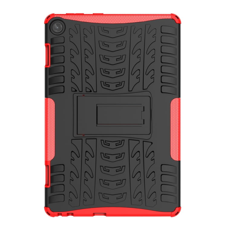 For Lenovo Tab M10 3rd Gen Tire Texture TPU + PC Tablet Case with Holder