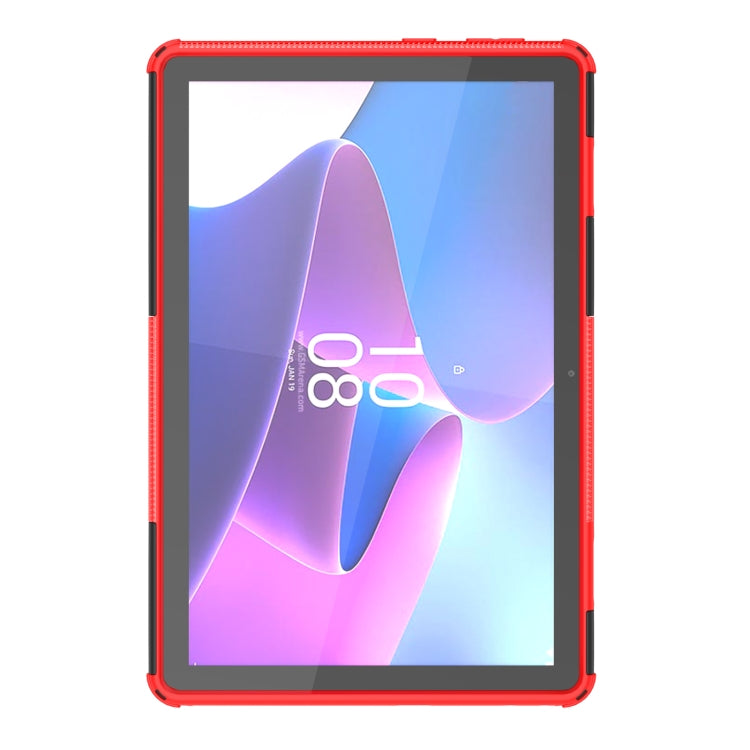 For Lenovo Tab M10 3rd Gen Tire Texture TPU + PC Tablet Case with Holder
