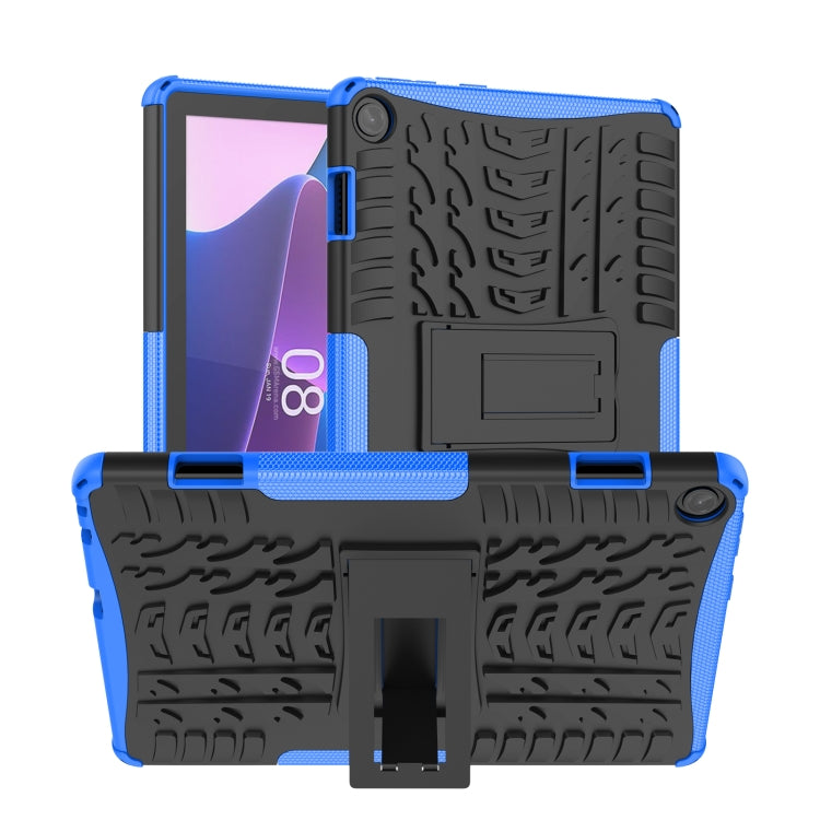For Lenovo Tab M10 3rd Gen Tire Texture TPU + PC Tablet Case with Holder