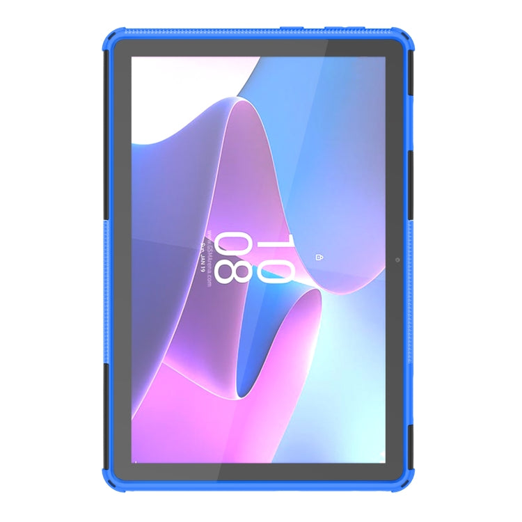 For Lenovo Tab M10 3rd Gen Tire Texture TPU + PC Tablet Case with Holder